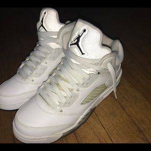 Air Jordan 5 Retro (Metallic White 2015)